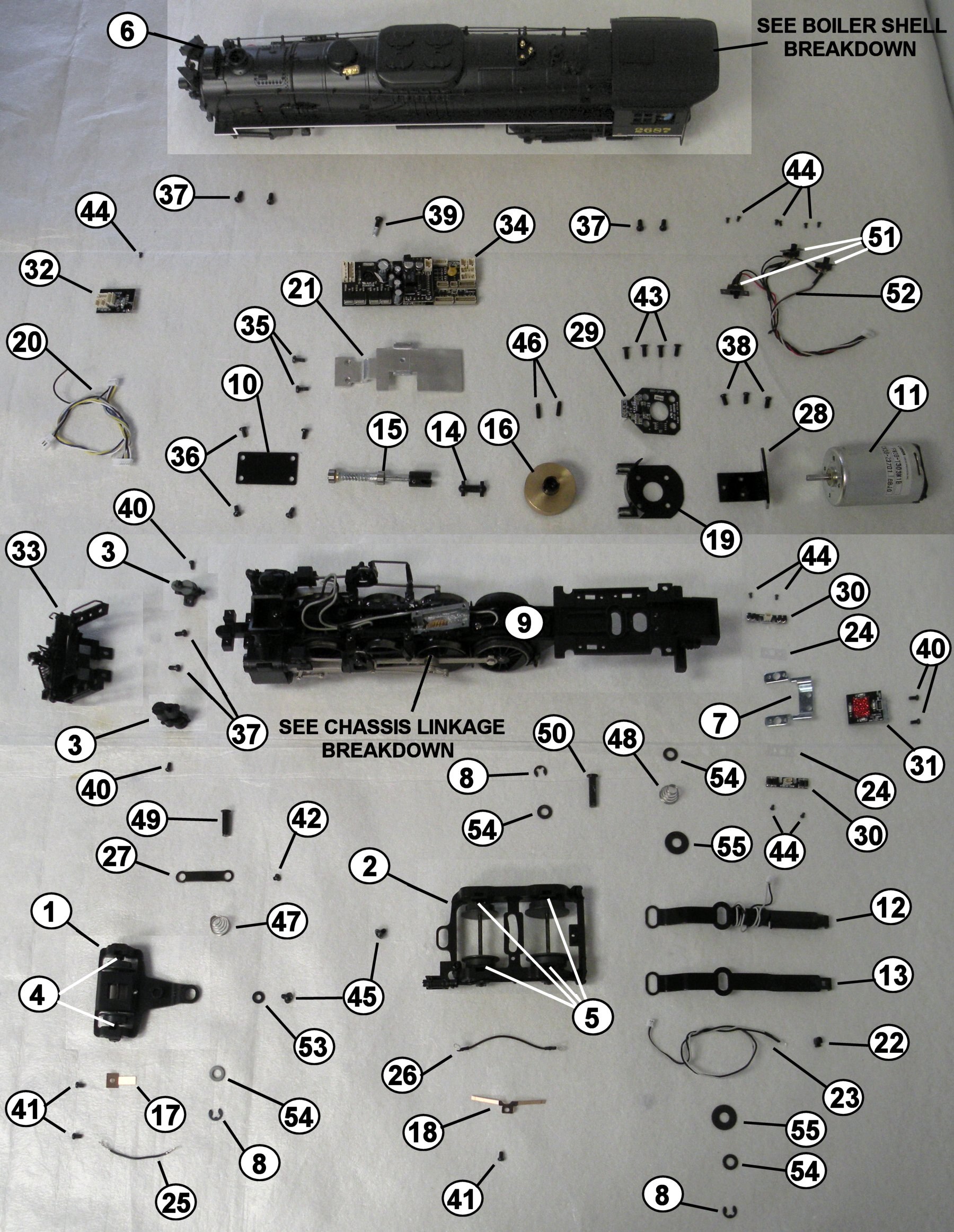 Lionel locomotive 2025 parts